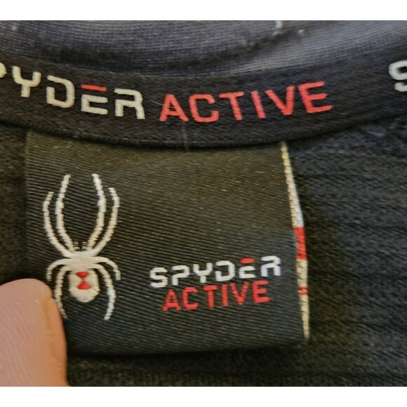 SPYDER ACTIVE Thermal Pullover Long Sleeve SIZE XL Black ProWeb Base Layer - Picture 3 of 11